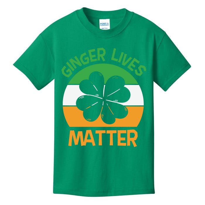 Flag Shamrock St Patricks Day Kids T-Shirt