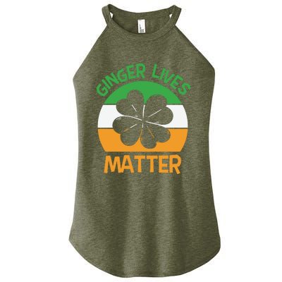 Flag Shamrock St Patricks Day Women's Perfect Tri Rocker Tank