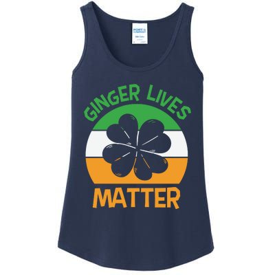 Flag Shamrock St Patricks Day Ladies Essential Tank