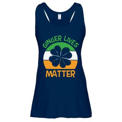 Flag Shamrock St Patricks Day Ladies Essential Flowy Tank