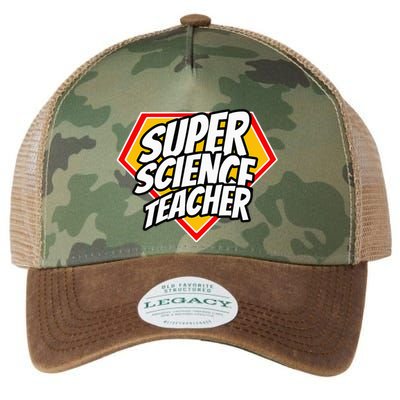 Funny Super Science Teacher Superhero Teacher Legacy Tie Dye Trucker Hat