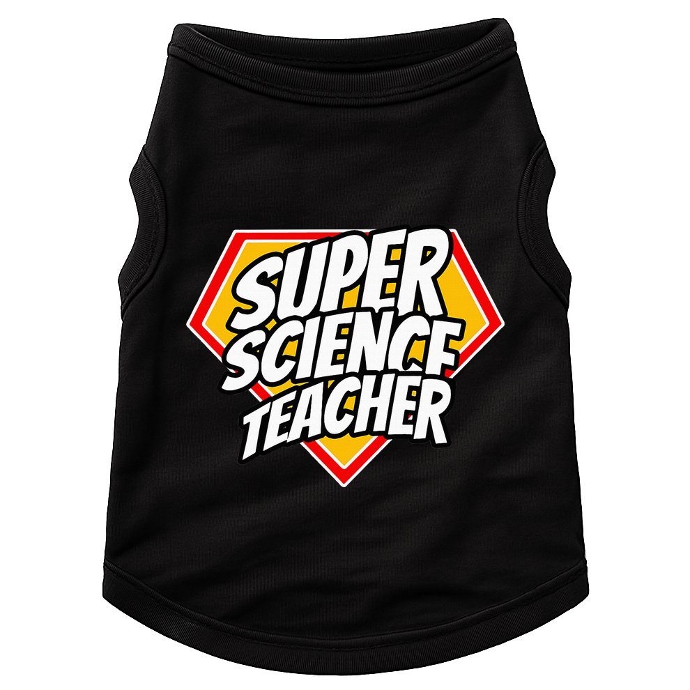 Funny Super Science Teacher Superhero Teacher Doggie Tank