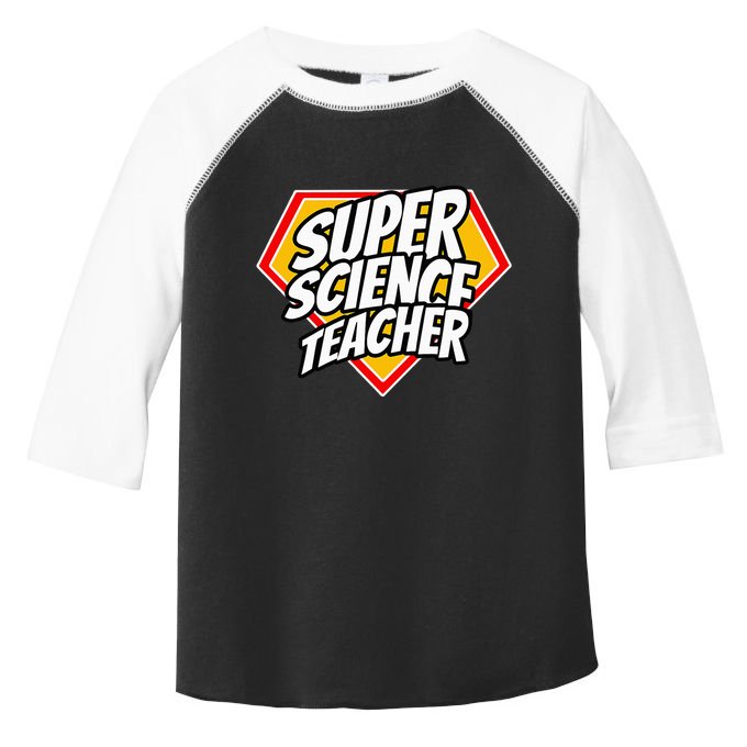 Funny Super Science Teacher Superhero Teacher Toddler Fine Jersey T-Shirt