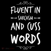 Funny Sarcastic Saying Of Fluent In Sarcasm And Cuss Words Stripe Pom Pom Beanie