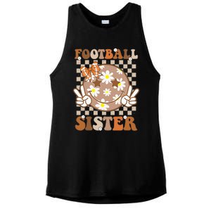 Football Sister Sport Lover Ladies PosiCharge Tri-Blend Wicking Tank