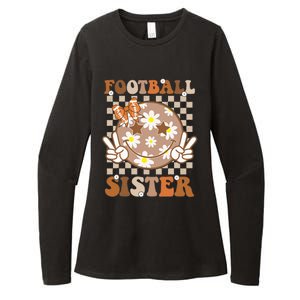 Football Sister Sport Lover Womens CVC Long Sleeve Shirt