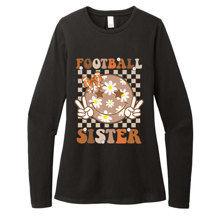 Football Sister Sport Lover Womens CVC Long Sleeve Shirt