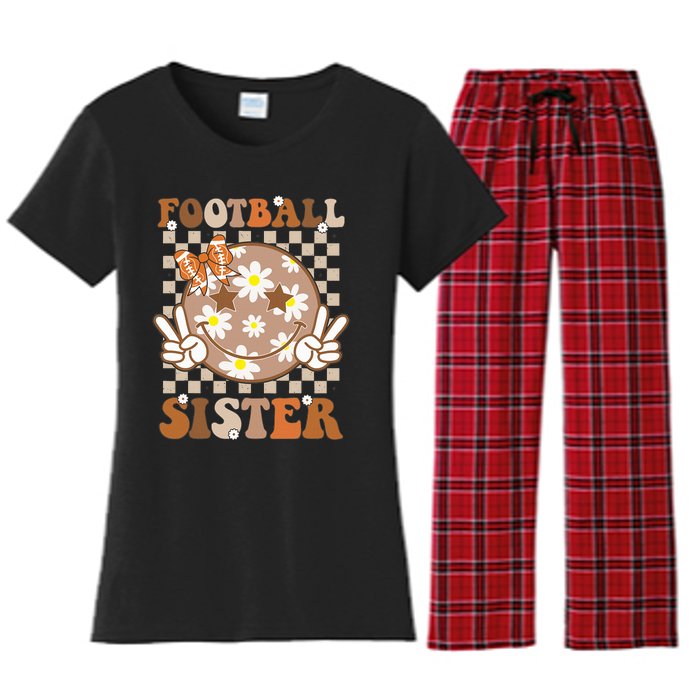 Football Sister Sport Lover Women's Flannel Pajama Set