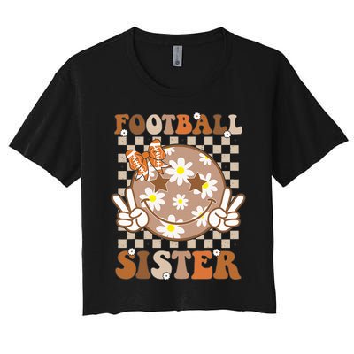 Football Sister Sport Lover Women's Crop Top Tee