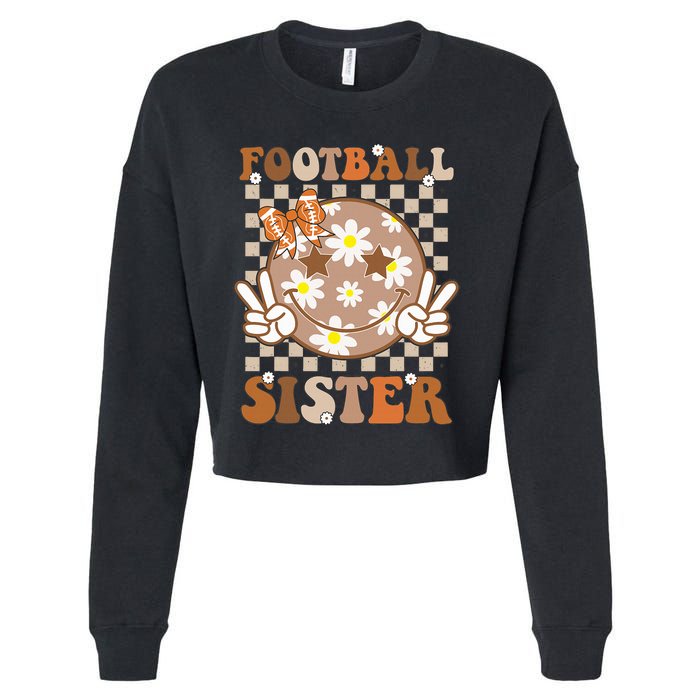 Football Sister Sport Lover Cropped Pullover Crew