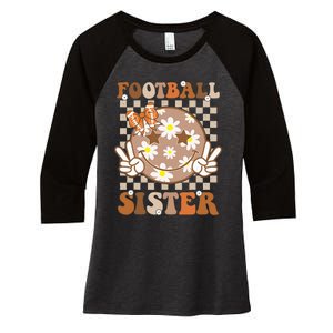 Football Sister Sport Lover Women's Tri-Blend 3/4-Sleeve Raglan Shirt