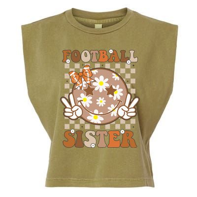 Football Sister Sport Lover Garment-Dyed Women's Muscle Tee