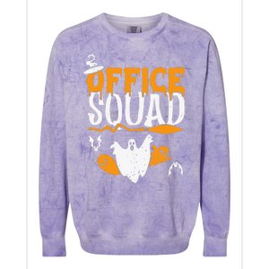 Funny Squad Spooky Halloween Back To School Administration Colorblast Crewneck Sweatshirt