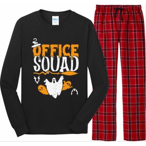 Funny Squad Spooky Halloween Back To School Administration Long Sleeve Pajama Set