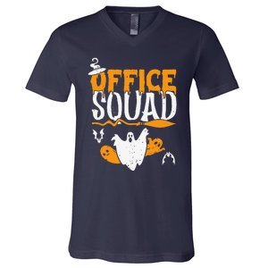 Funny Squad Spooky Halloween Back To School Administration V-Neck T-Shirt