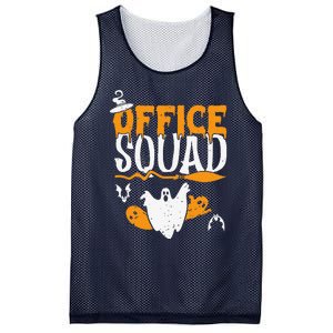 Funny Squad Spooky Halloween Back To School Administration Mesh Reversible Basketball Jersey Tank