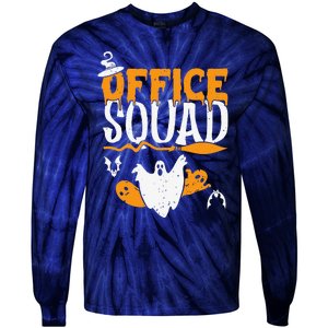 Funny Squad Spooky Halloween Back To School Administration Tie-Dye Long Sleeve Shirt