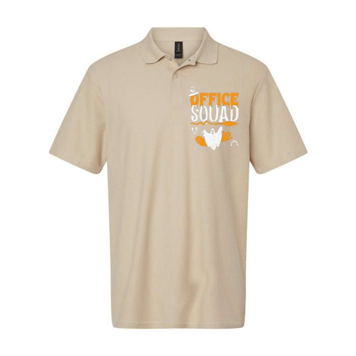 Funny Squad Spooky Halloween Back To School Administration Softstyle Adult Sport Polo