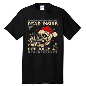 Festive Sarcastic Snarky Skeleton Ugly Christmas Tall T-Shirt