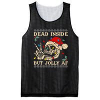 Festive Sarcastic Snarky Skeleton Ugly Christmas Mesh Reversible Basketball Jersey Tank