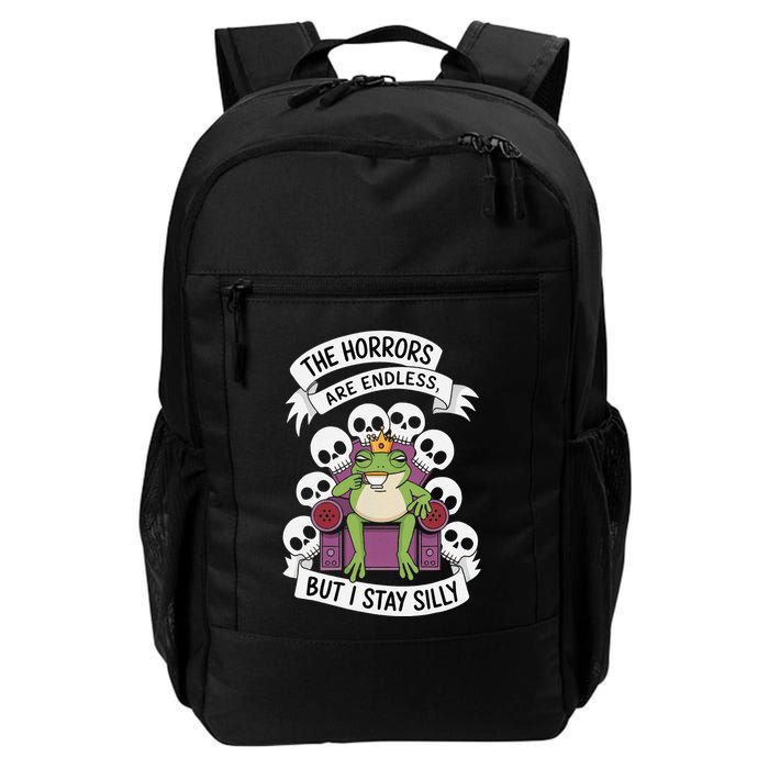 Funny Stay Silly The Horrors Are Endless Meme Remain Silly Backpack