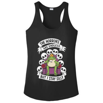 Funny Stay Silly The Horrors Are Endless Meme Remain Silly Ladies PosiCharge Competitor Racerback Tank