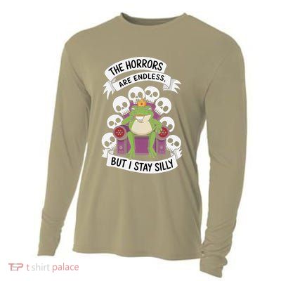 Funny Stay Silly The Horrors Are Endless Meme Remain Silly Cooling Performance Long Sleeve Crew