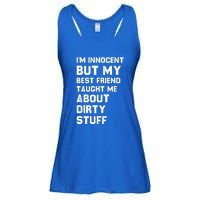 Funny Sarcastic Shirt I'm Innocent But My Best Friend Taught Me About Dirty Ladies Essential Flowy Tank