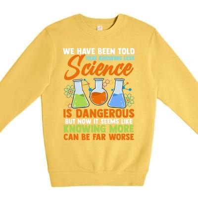 Funny Scientist Science Humor Gift Premium Crewneck Sweatshirt