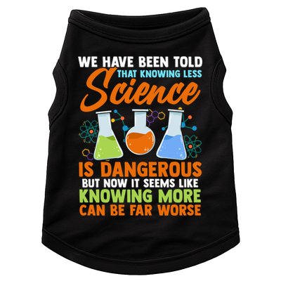 Funny Scientist Science Humor Gift Doggie Tank