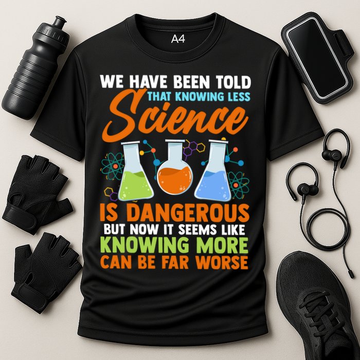 Funny Scientist Science Humor Gift Cooling Performance Crew T-Shirt
