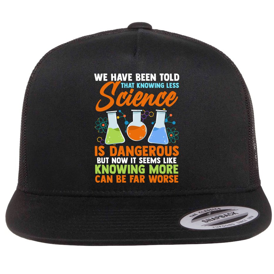Funny Scientist Science Humor Gift Flat Bill Trucker Hat
