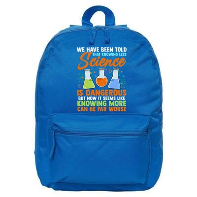 Funny Scientist Science Humor Gift 16 in Basic Backpack