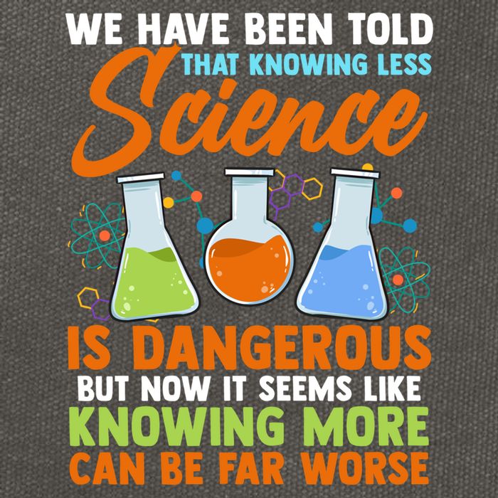 Funny Scientist Science Humor Gift Cotton Canvas Backpack