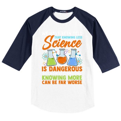 Funny Scientist Science Humor Gift Baseball Sleeve Shirt