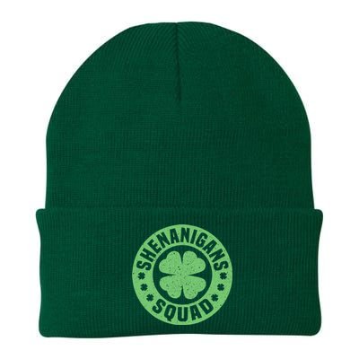 Funny Shenanigans Squad Happy St. Patrick's Day Outfit Knit Cap Winter Beanie