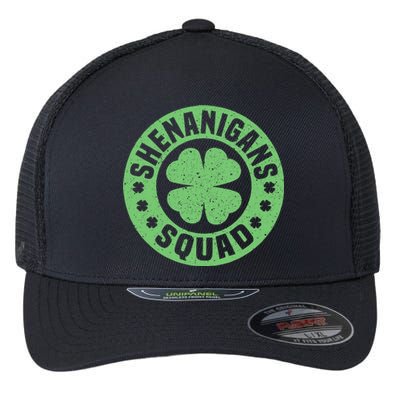 Funny Shenanigans Squad Happy St. Patrick's Day Outfit Flexfit Unipanel Trucker Cap