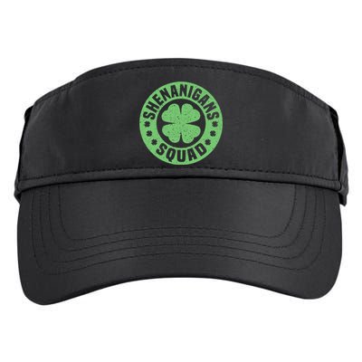 Funny Shenanigans Squad Happy St. Patrick's Day Outfit Adult Drive Performance Visor