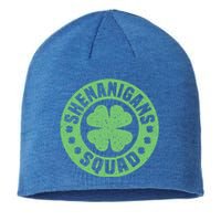 Funny Shenanigans Squad Happy St. Patrick's Day Outfit Sustainable Beanie