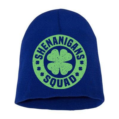 Funny Shenanigans Squad Happy St. Patrick's Day Outfit Short Acrylic Beanie