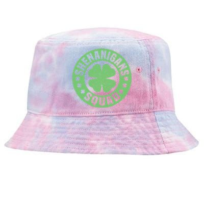 Funny Shenanigans Squad Happy St. Patrick's Day Outfit Tie-Dyed Bucket Hat