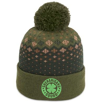 Funny Shenanigans Squad Happy St. Patrick's Day Outfit The Baniff Cuffed Pom Beanie