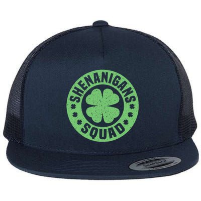 Funny Shenanigans Squad Happy St. Patrick's Day Outfit Flat Bill Trucker Hat