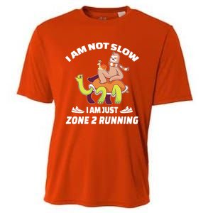 Funny Sloth Slow Runner Team Im Just Zone 2 Running Funny Gift Cooling Performance Crew T-Shirt