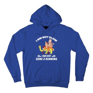 Funny Sloth Slow Runner Team Im Just Zone 2 Running Funny Gift Hoodie