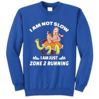 Funny Sloth Slow Runner Team Im Just Zone 2 Running Funny Gift Sweatshirt