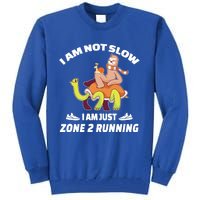 Funny Sloth Slow Runner Team Im Just Zone 2 Running Funny Gift Tall Sweatshirt