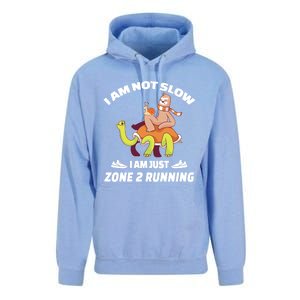 Funny Sloth Slow Runner Team Im Just Zone 2 Running Funny Gift Unisex Surf Hoodie