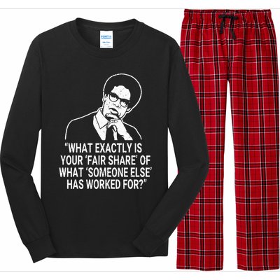 Fair Share Sowell Quotes Thomas Economist Black History Long Sleeve Pajama Set