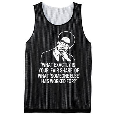 Fair Share Sowell Quotes Thomas Economist Black History Mesh Reversible Basketball Jersey Tank